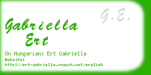 gabriella ert business card